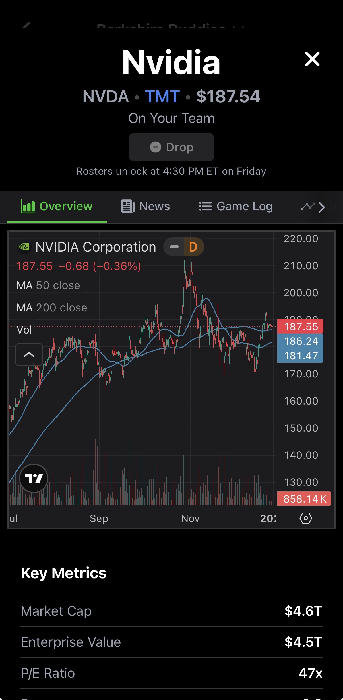 Fantasy Stocks App Screenshot 4